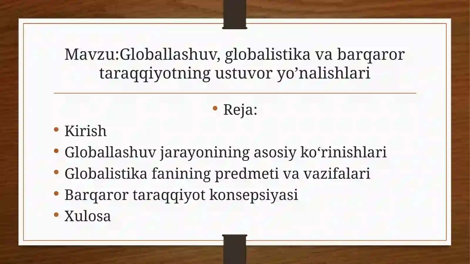 Globalization and Global Studies 2
