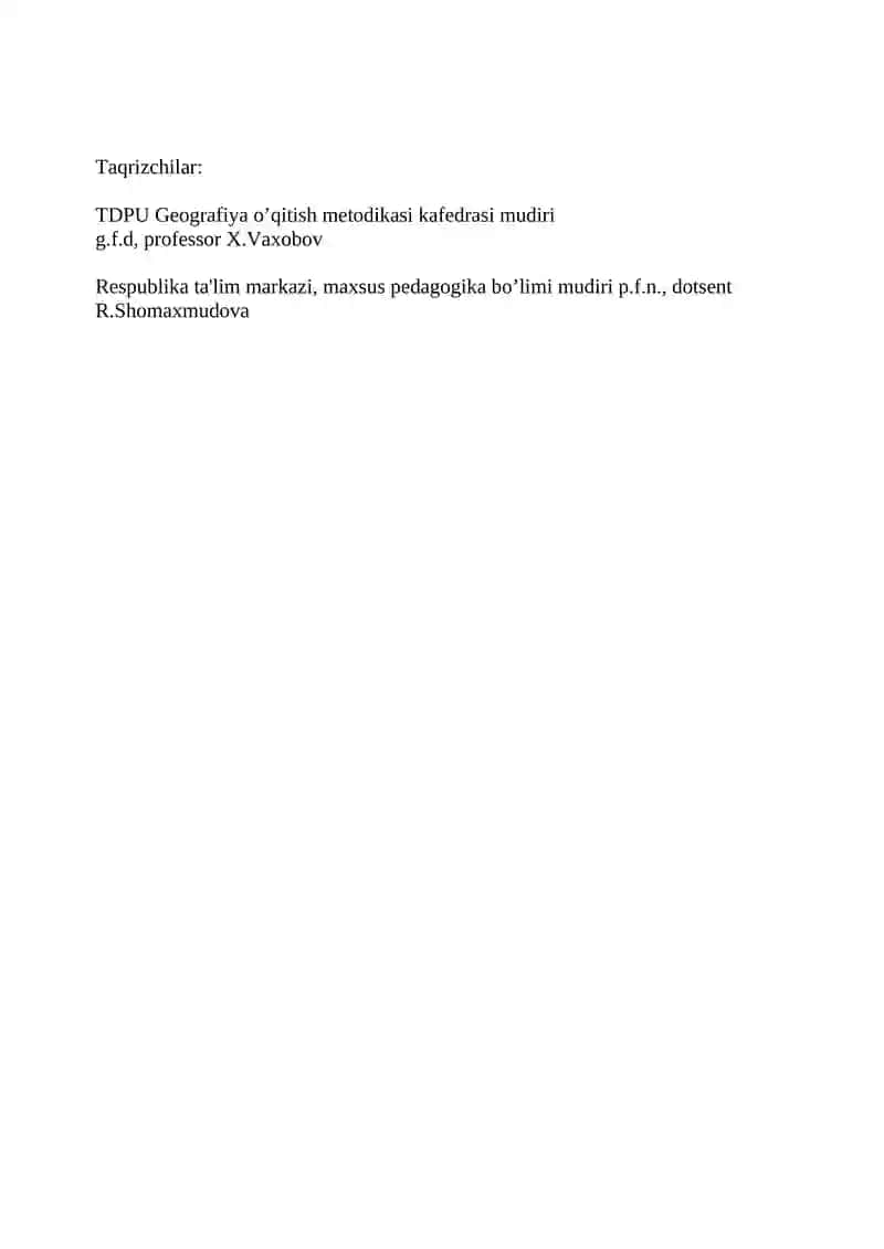 Gеografiya O`qitish Mеtоdikasi 2
