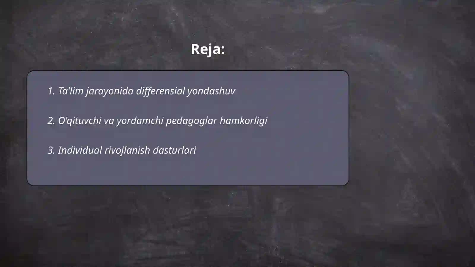Ta'lim jarayonida differensial yondashuv 2