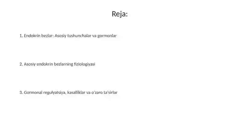 Ichki sekretsiya bezlari fiziologiyasi 2