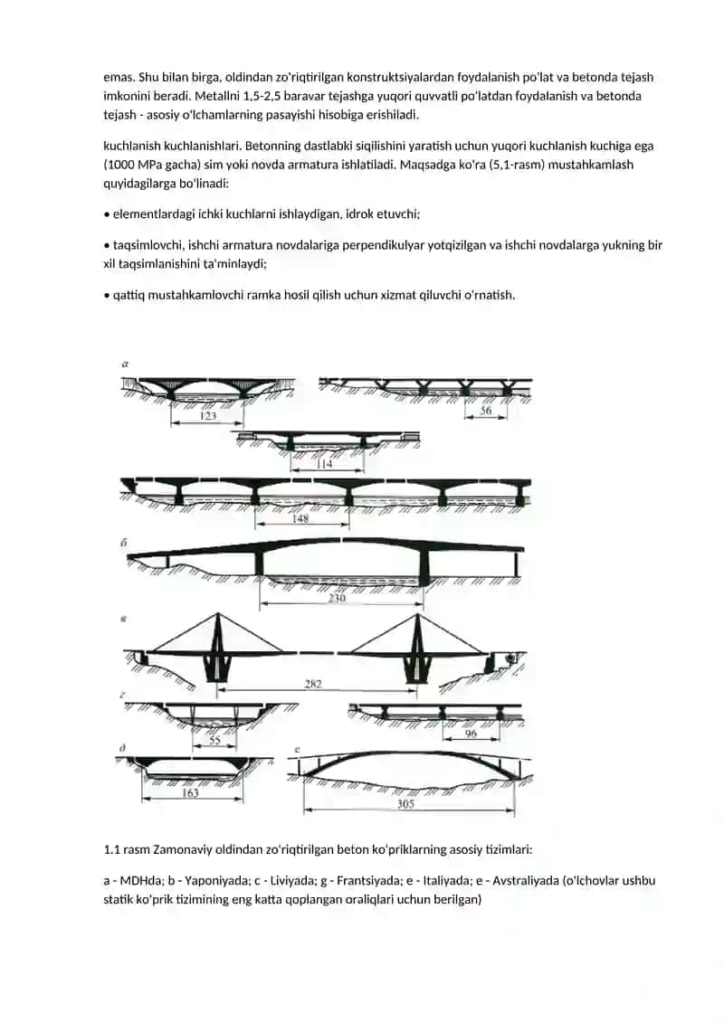 №1 Temir-beton sun'iy materiallar uchun ob'ektlar 2
