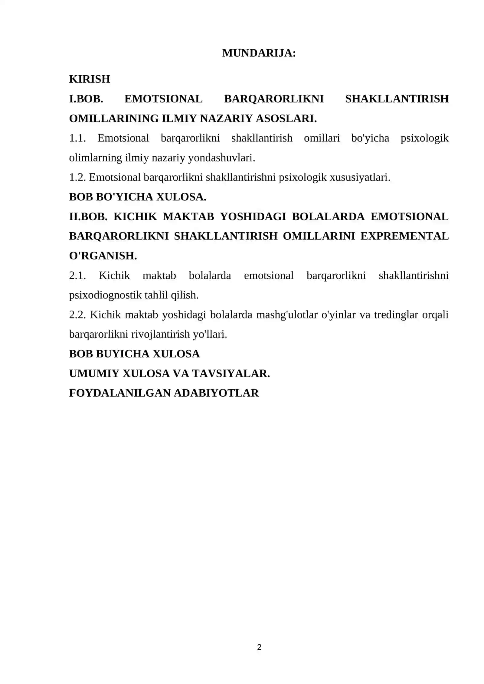 Kichik maktab yoshidagi bolalarda emotsional barqarorlikni shakllantirish omillari 2