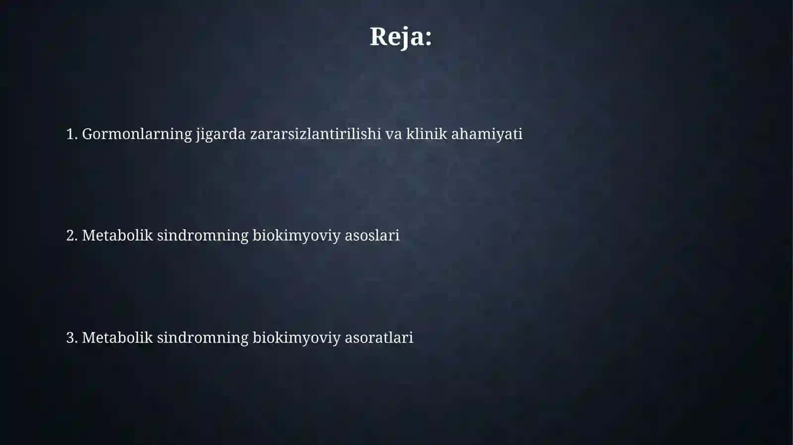 Jigarda gormonlar zararsizlanishi va metabolik sindrom 2