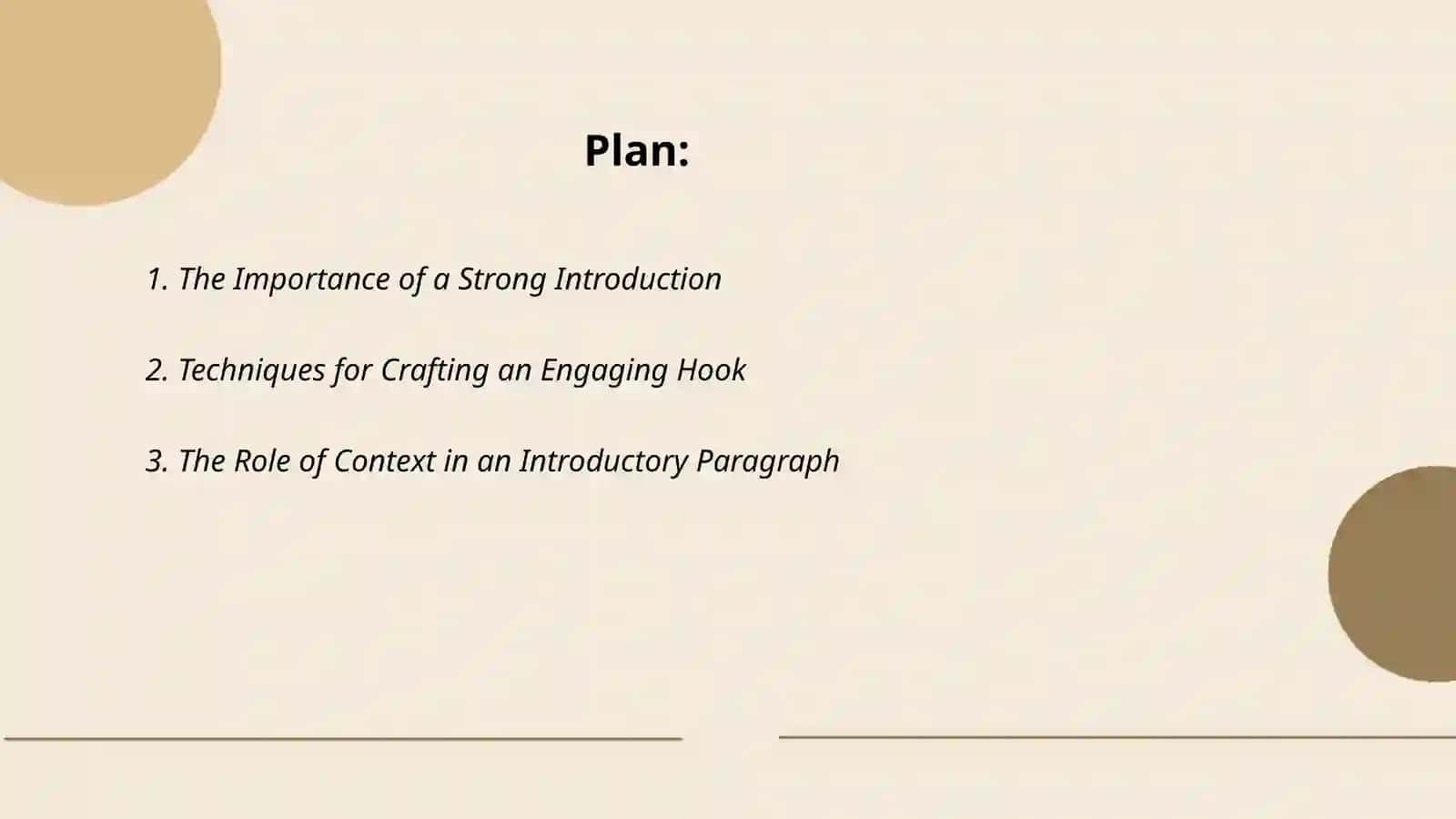 Writing an Introductory paragraph 2