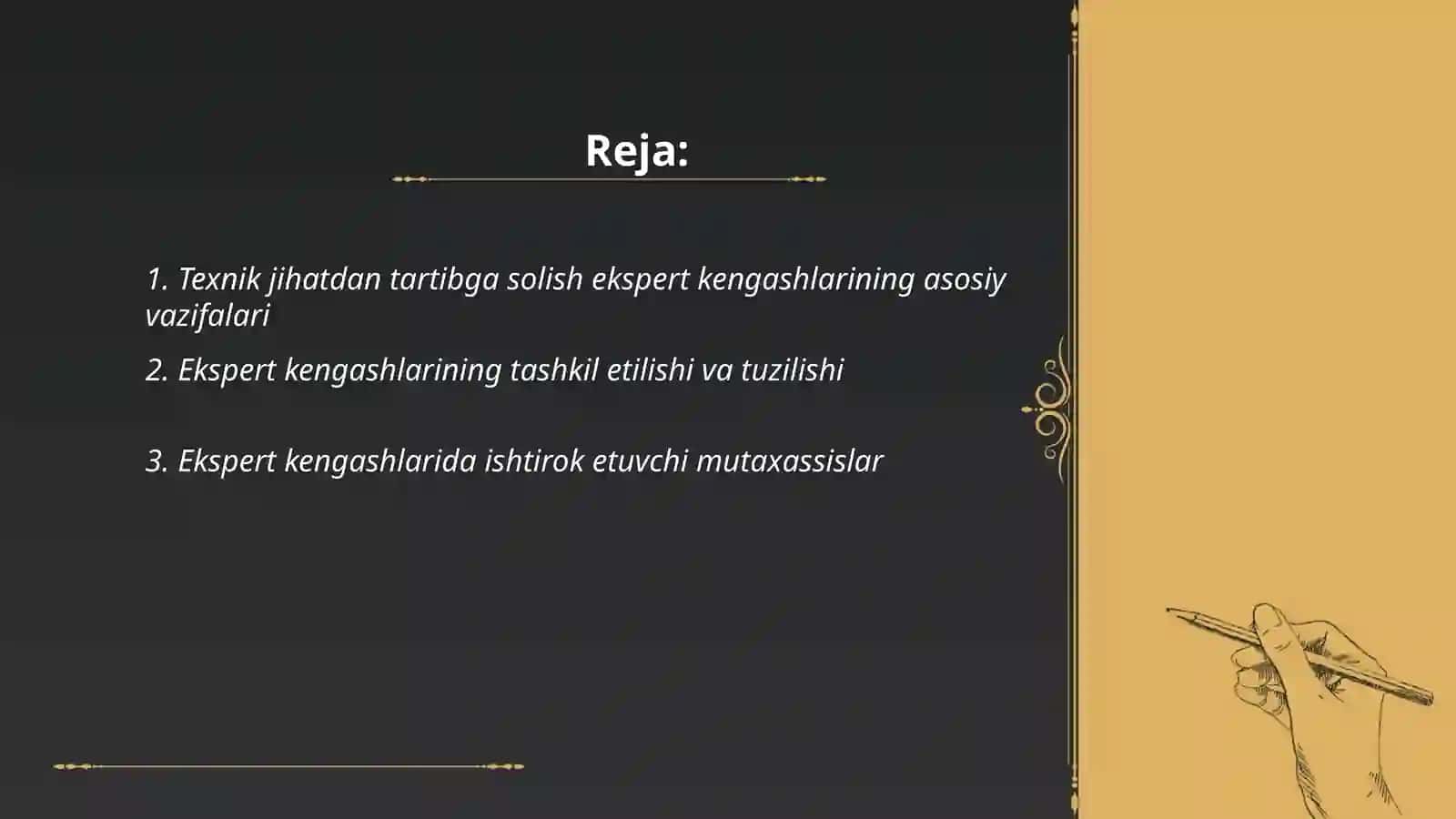Texnik jihatdan tartibga solish ekspert kengashlarini ishlash prinsipi va afzalliklari 2