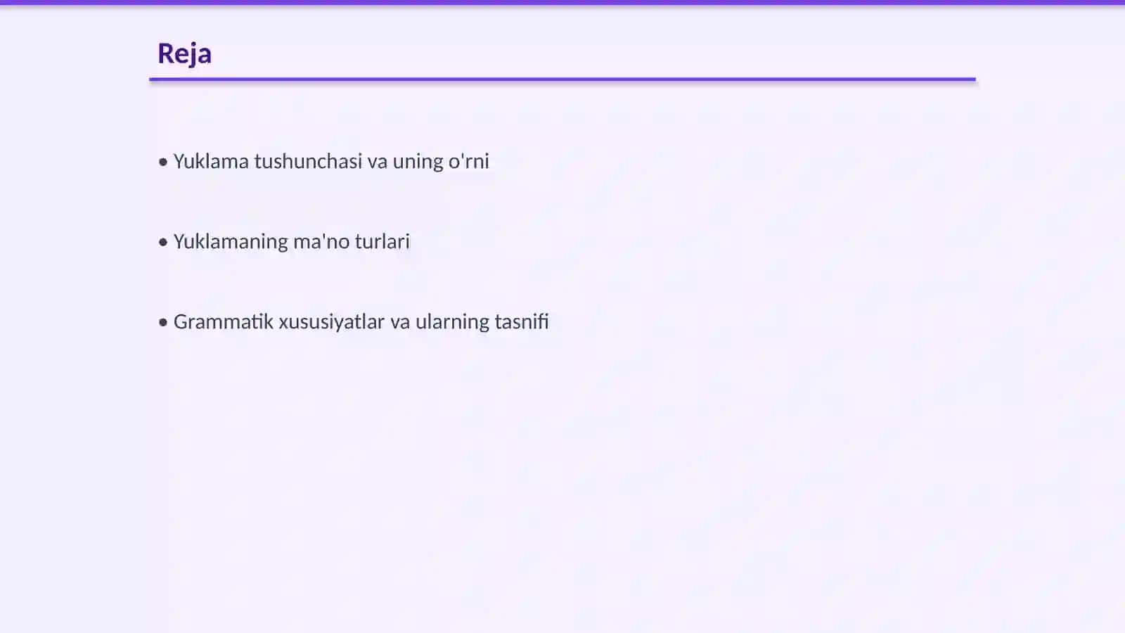Yuklama va ularning ma'no turlari, grammatik xususiyatlari 2