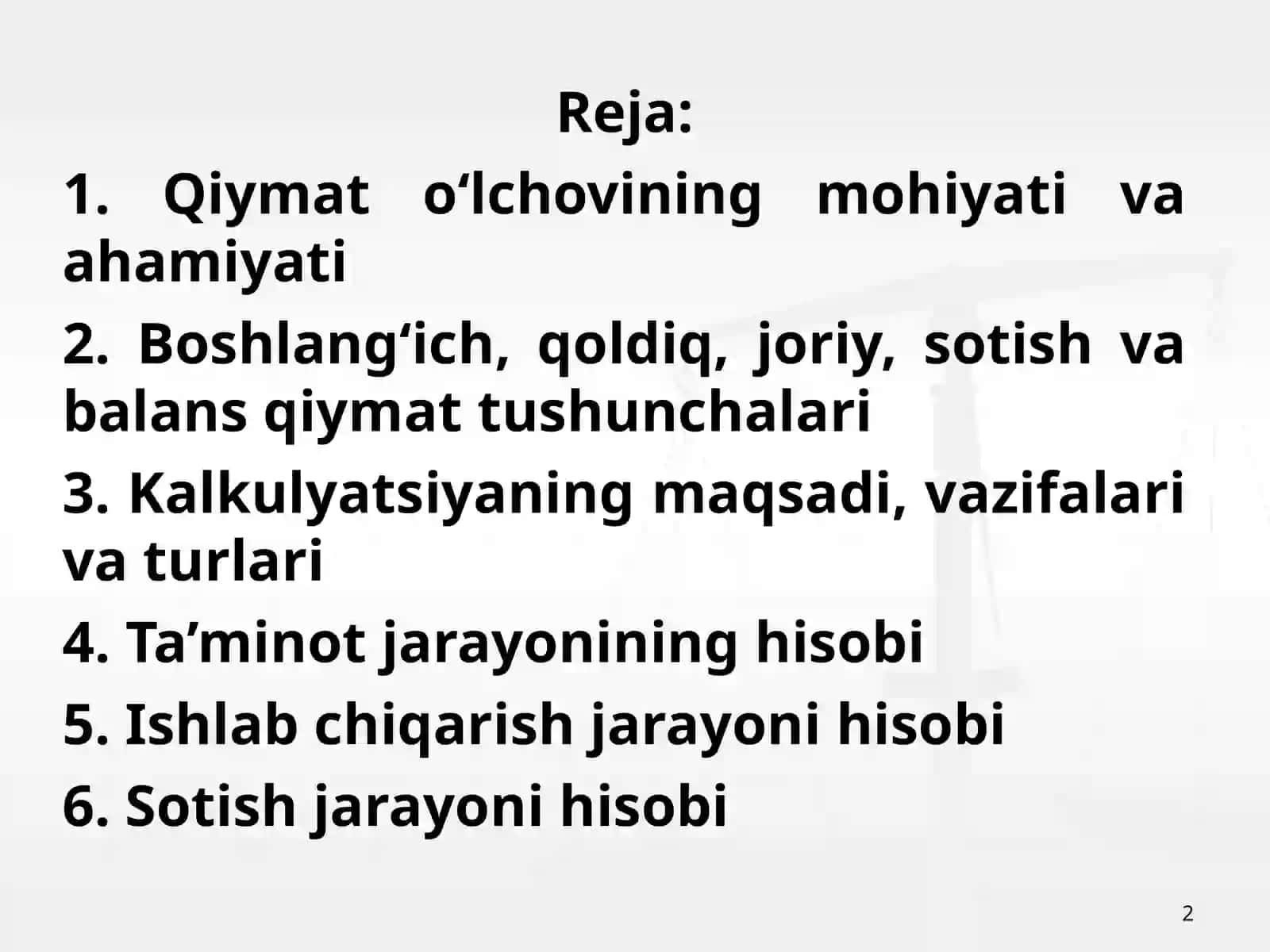 4-mavzu. Biznes jarayonlari va ularni hisobga olish 2