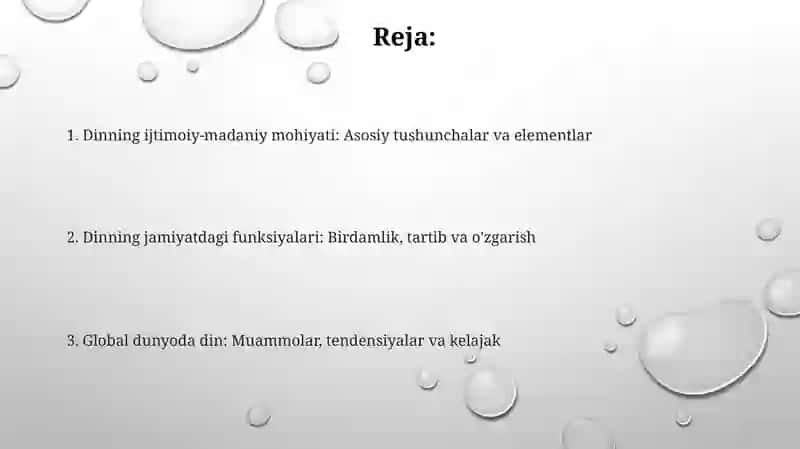 Din ijtimoiy madaniyat hodisa sifatidagi mohiyati 2