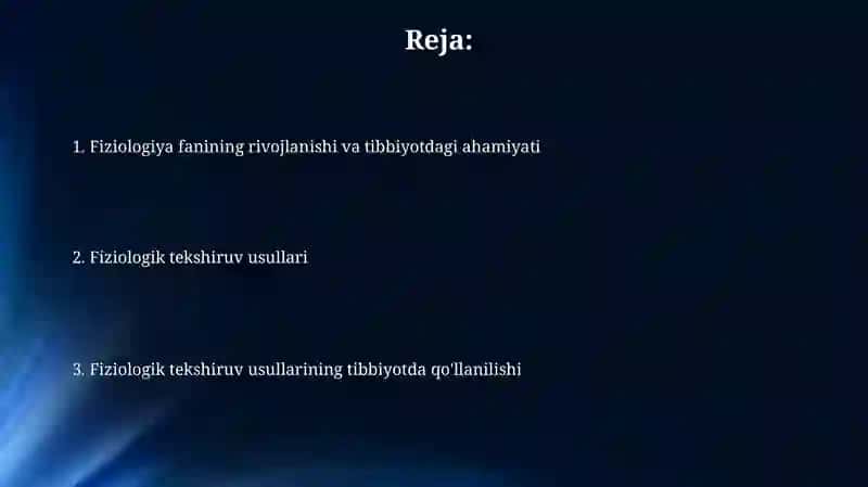 Fiziologiya fanining rivojlanish tarixi 2