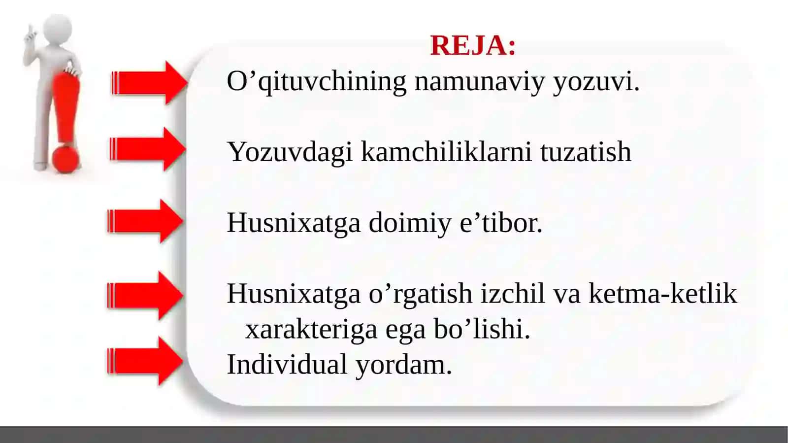 Husnixatga o‘rgatishning metodik shartlari 2