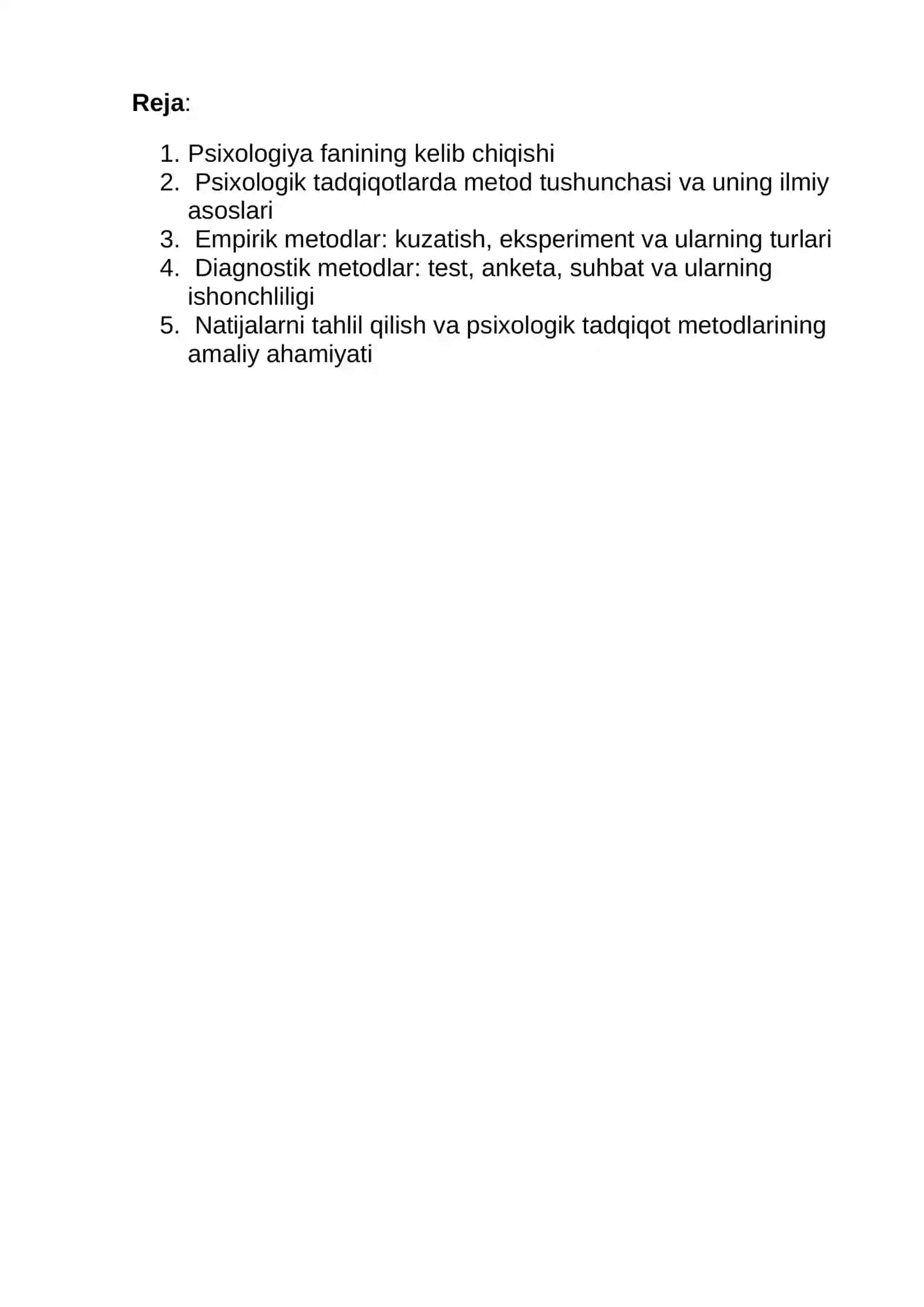 Psixologiya metodlari 2