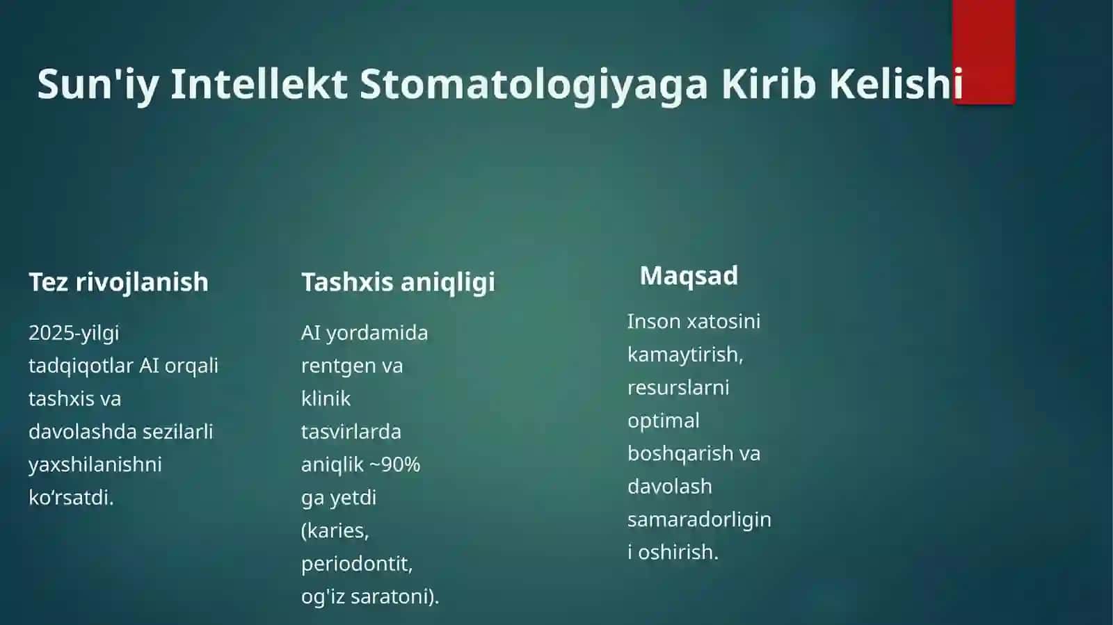 Stomatologiyada-suniy-itntelek yonalishla 2