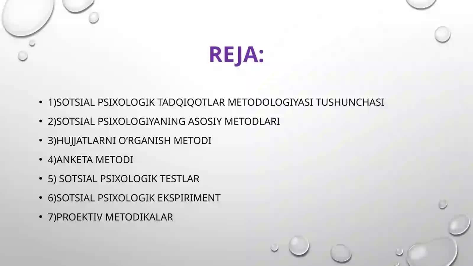 Sotsial psixologiya metodologiyasi va metodlari 2