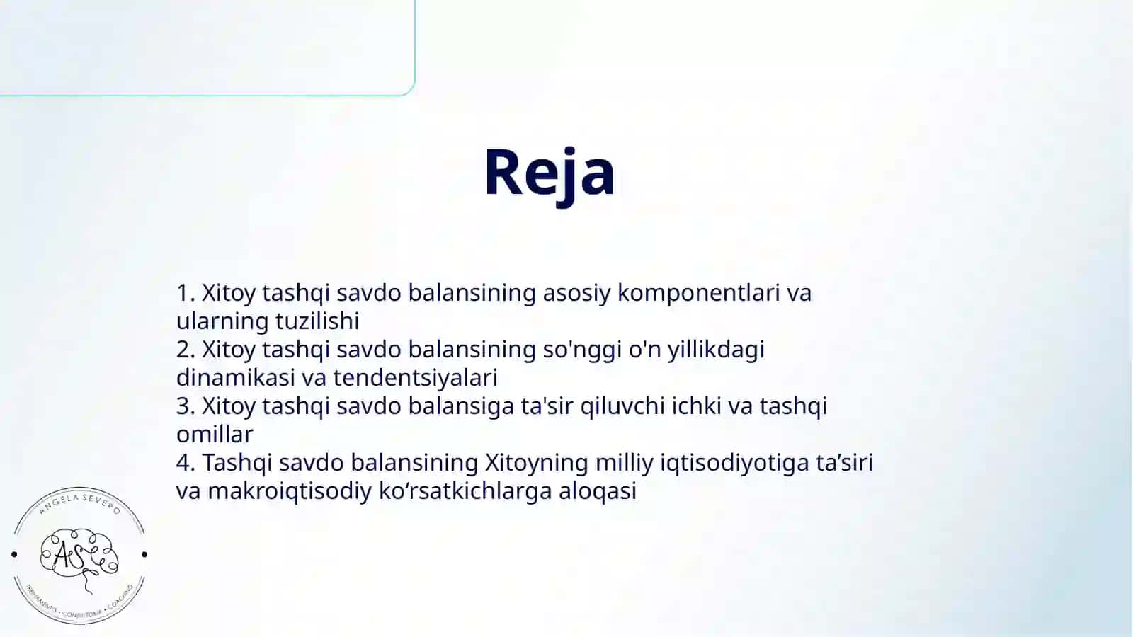 DAVLAT TASHQI SAVDO BALANSINI TAHLIL QILISH VA UNING IQTISODIYOTGA TA’SIRI ( XITOY MAKROIQTISODIYOT) 2