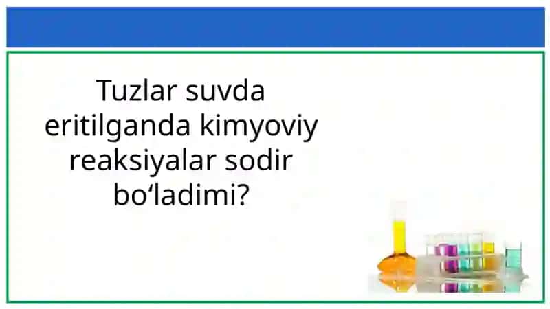Tuzlarning gidrolizi 2
