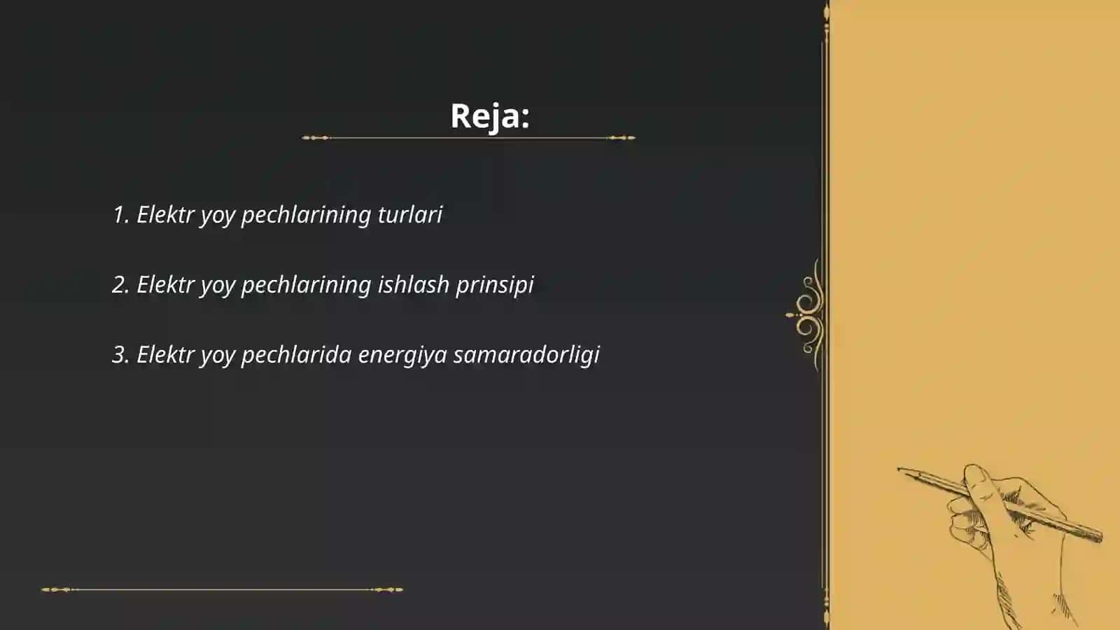 Elektr yoy pechlari qurilmalari 2