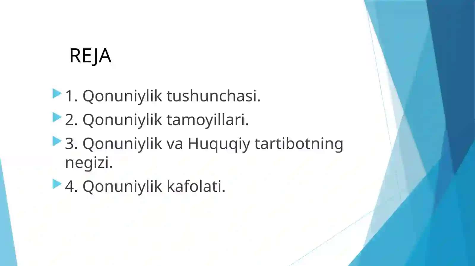Qonuniylik tushunchasi va uning normativ ijtimoiy asoslari 2