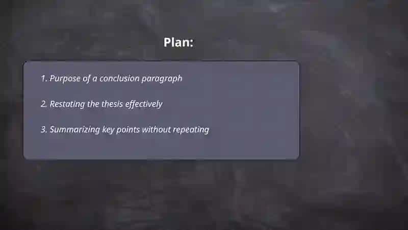 Writing a conclusion paragraph 2