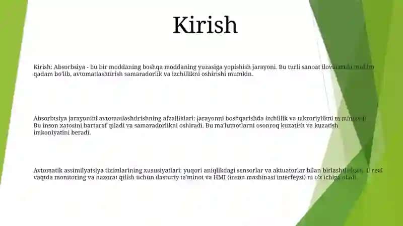 Absorbsiyta Jarayonini Avtomatlashtirish 2