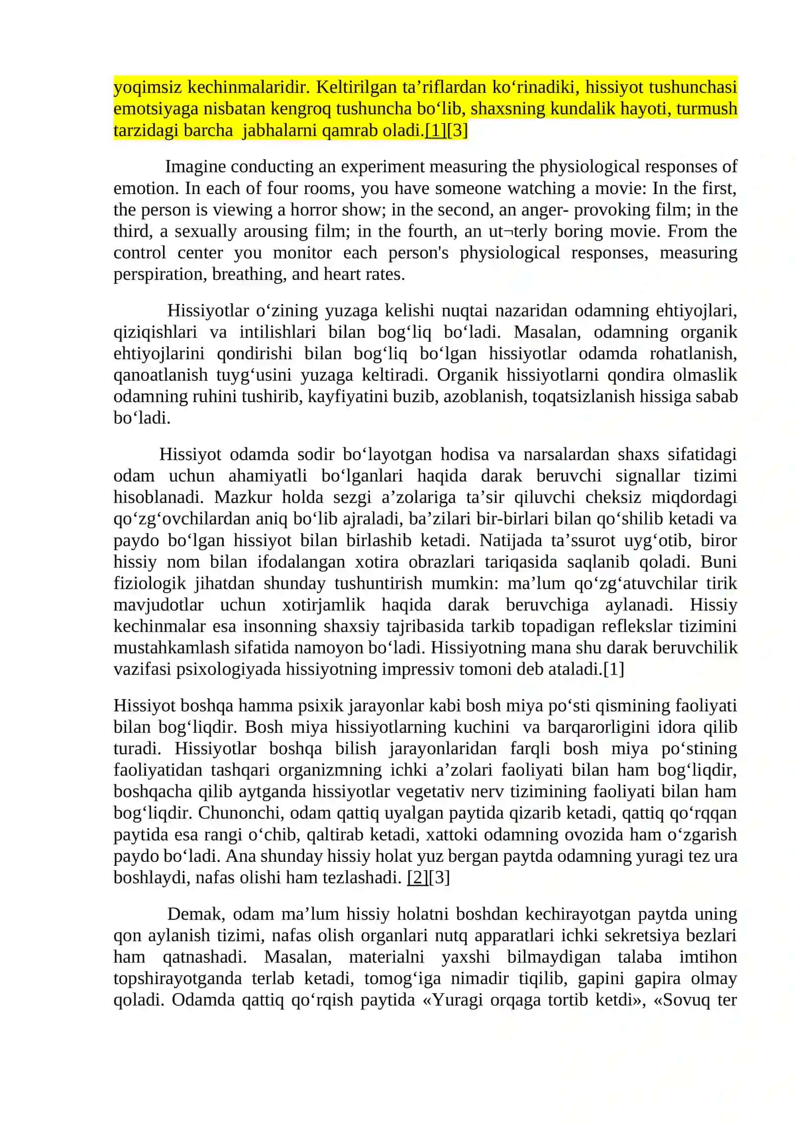 SHAXSNING HISSIY VA IRODAVIY SOHASI 2