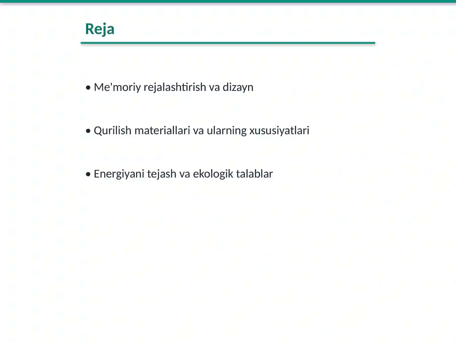 Turar joy binolarini loyihalashda qoyiladigon umumiy talablar 2