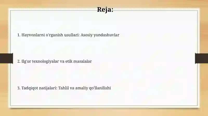Hayvonlarnio'rganishusullari 2
