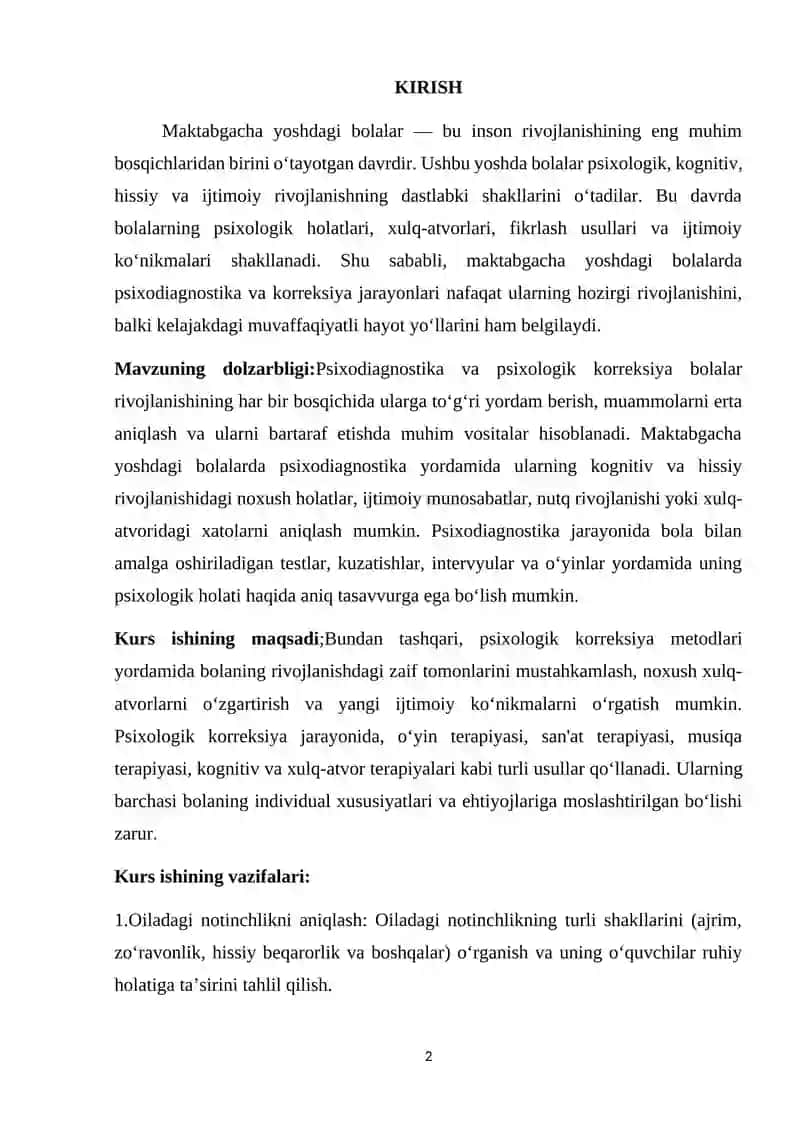 MAKTABGACHA YOSHDAGI BOLALARDA FOBIYALAR PSIXODIAGNOSTIKASI VA KORREKSIYASI 2