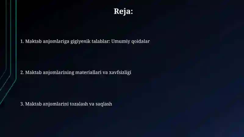 Gigiyenik talablar 2