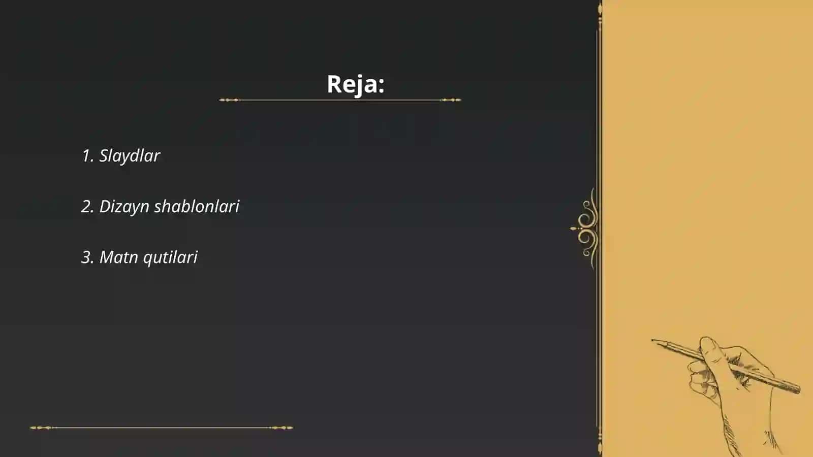 Slaydlar tayyorlash taqdimotlar 2