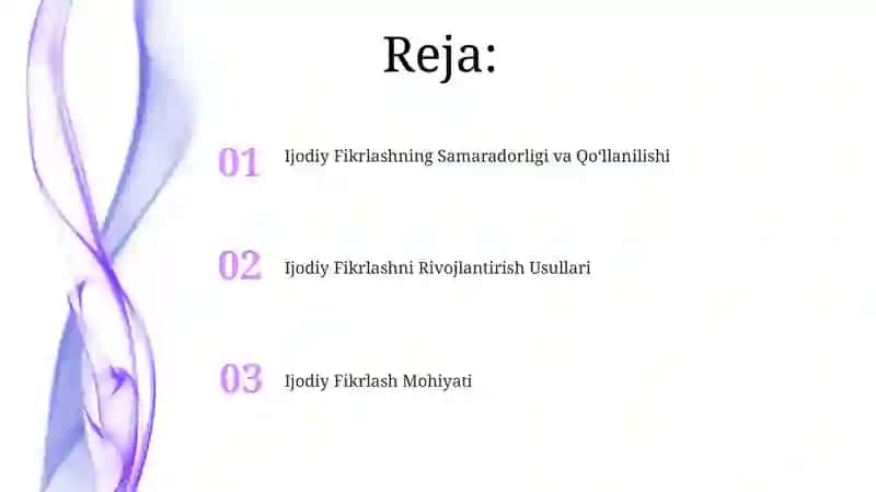 Ijodiy Fikrlash va Uni Rivojlantirish Yo’llari 2