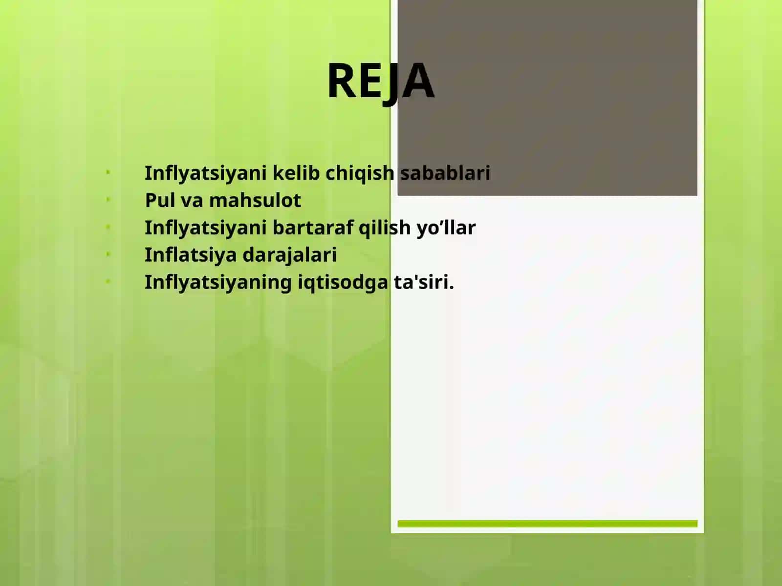 Inflatsiya Turlari va Oqibatlari 2