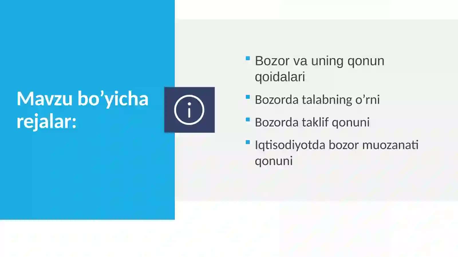 IQTISODIYOT FANIDAN PREZENTASIYALAR 2
