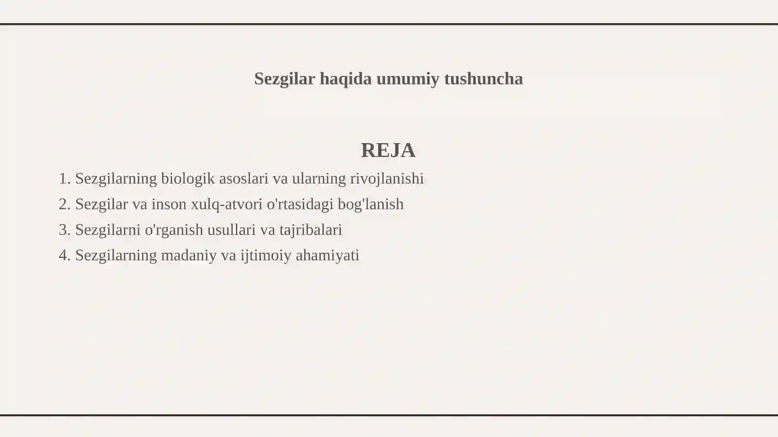 Sezgilar haqida umumiy tushuncha 2