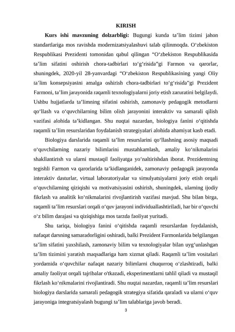 BIOLOGIYA DARSLARIDA RAQAMLI TA’LIM RESURLARIDAN FOYDALANISH STRATEGIYALARI 2