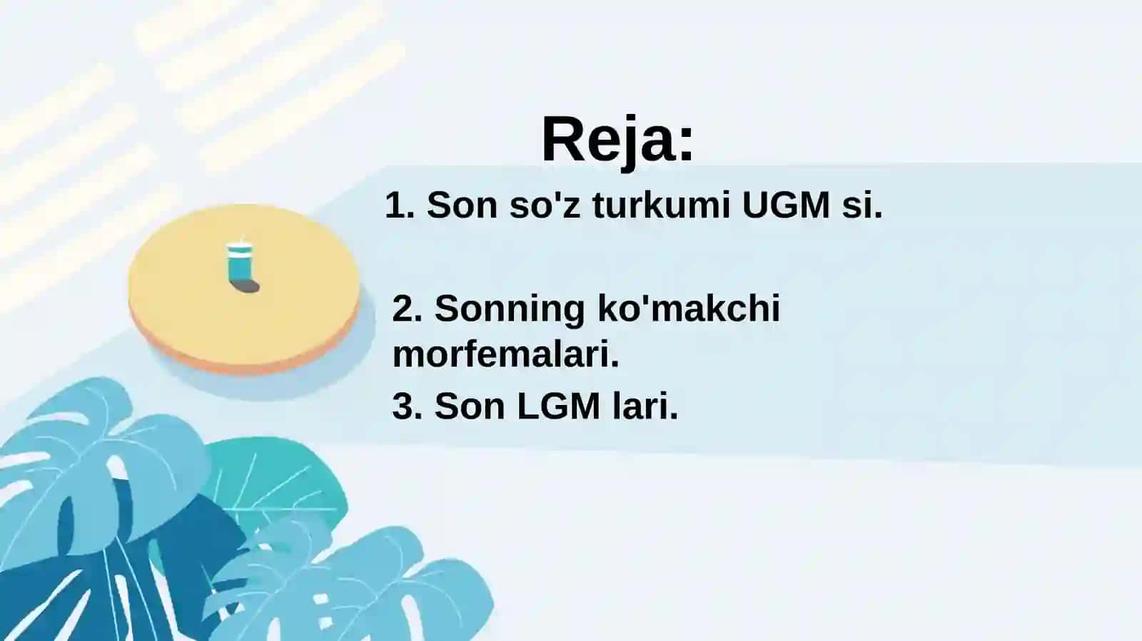 Son, uning grammatik xususiyatlari va tasniflovchi kategoriyalari 2