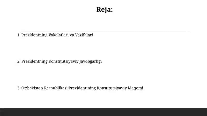 O'zbekiston Respublikasi Prezidentining Konstitutsiyaviy Maqomi 2