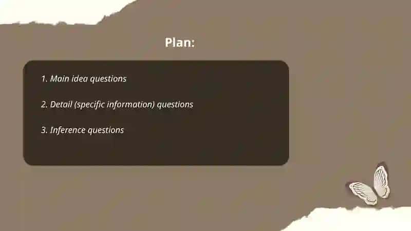 Types of reading questions 2