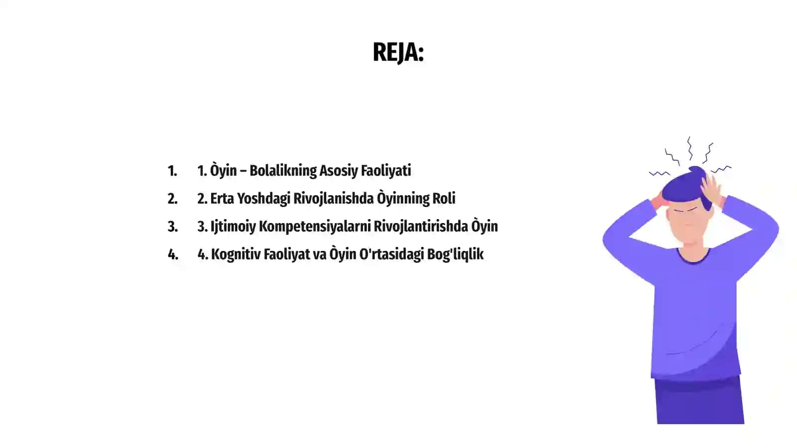 Maktabgacha yoshdagi bolalar hayotida òyinning roli 2