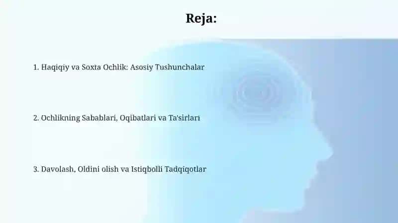 Ochlikning Sabablari, Oqibatlari va Ta'sirlari 2