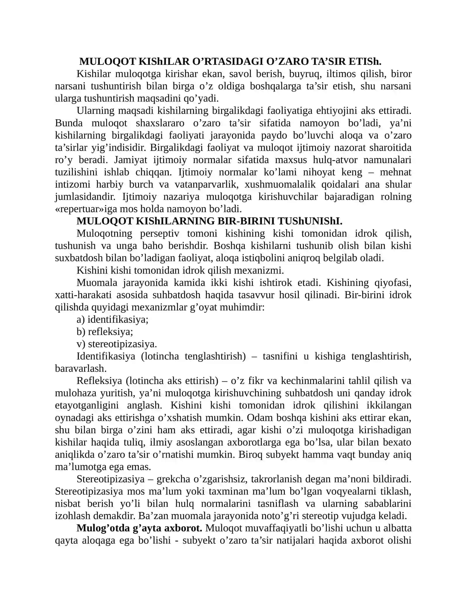 MULOQOT HAQIDA TUSHUNCHA 2