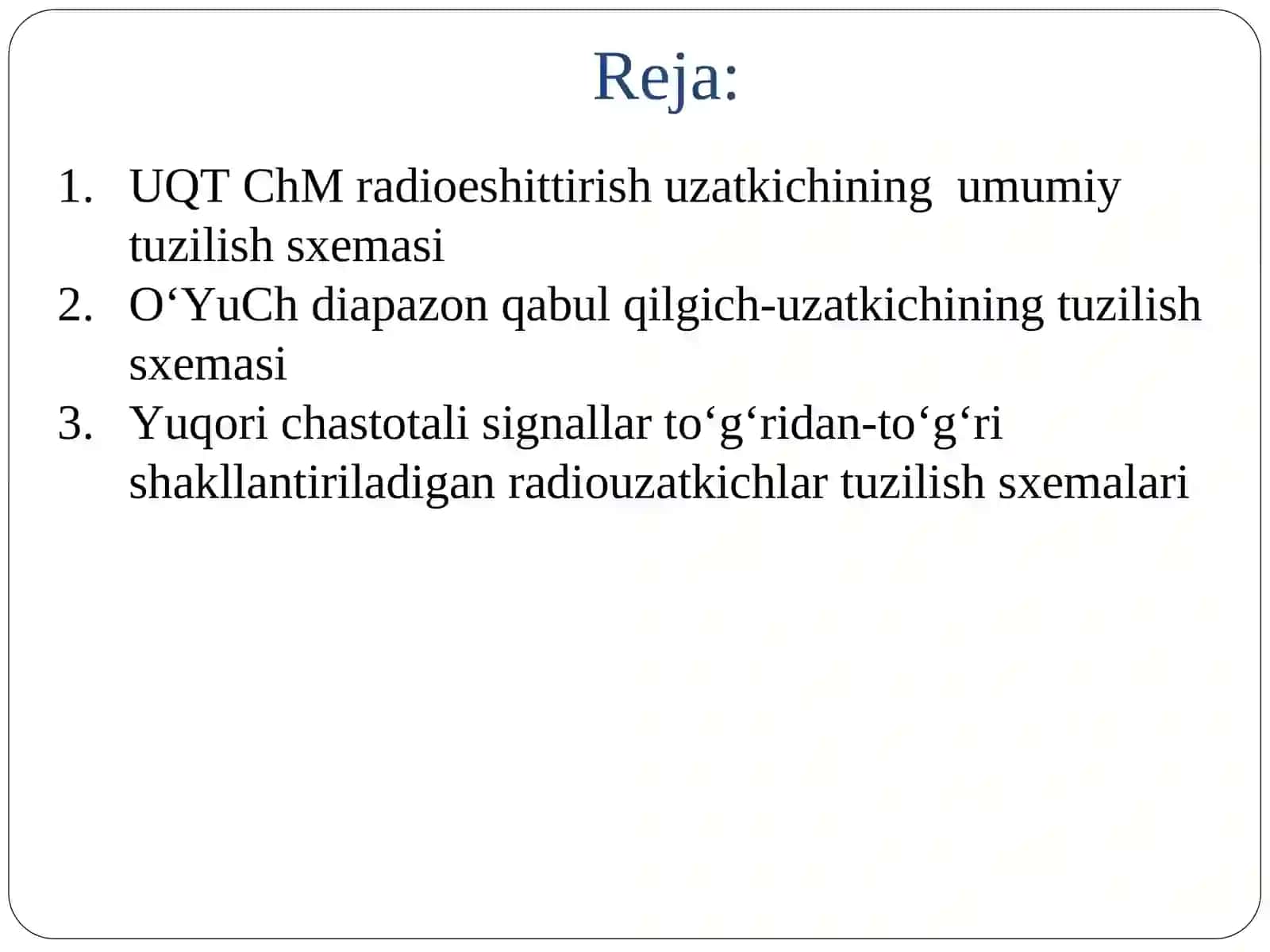 Temir yo‘l radioaloqa tarmoqlarida ishlatiladigan antennalar 2