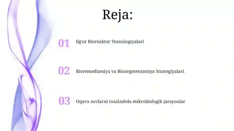 Oqava suvlarni tozalash biotexnologiyasi 2