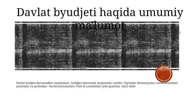 Davlat Byudjetining Muvozanatini Ta'Minlash (Balansirovka Gosudarstvennogo Byudzheta) 2