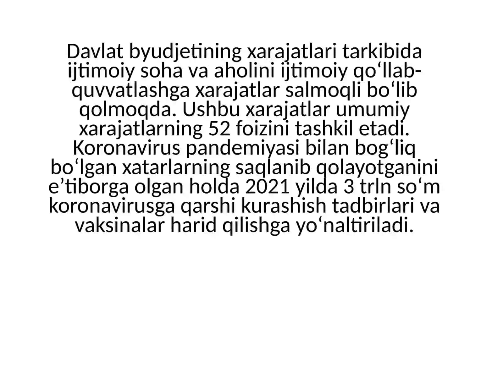 2021 yil uchun fuqarolar byudjeti 2