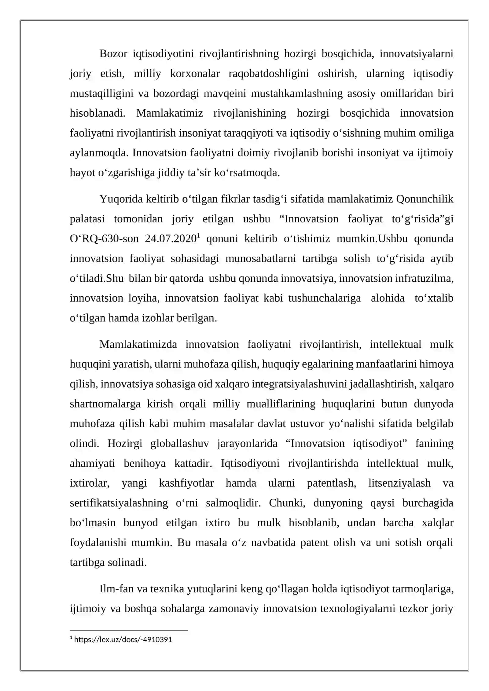 Innovatsion iqtisodiyotni moliyaviy rag‘batlantirish 2