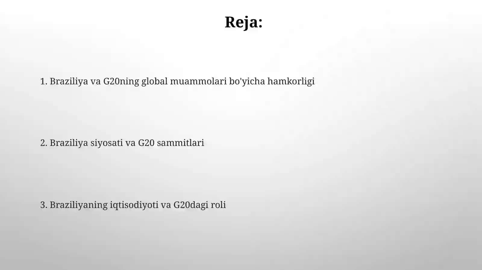 Braziliya va G20 2