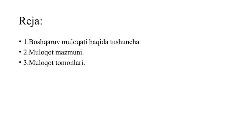 Boshqaruv muloqati 2