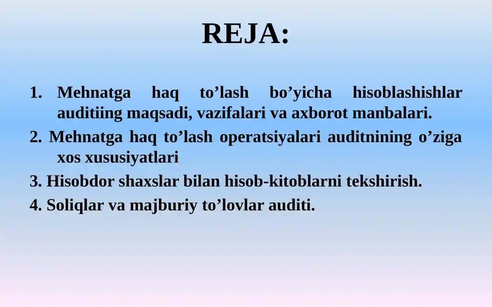 MEHNAT HAQI HISOBI VA TO’LASH JARAYONI AUDITI 2