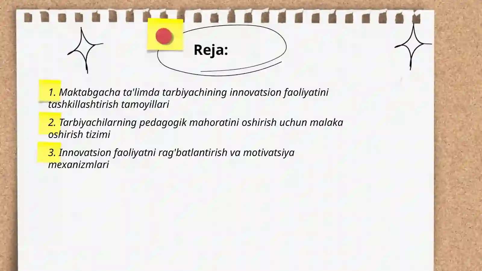 Maktabgacha ta’lim tashkilotlarida tarbiyachining innovatsion faoliyatini shakllantirish shartlari 2