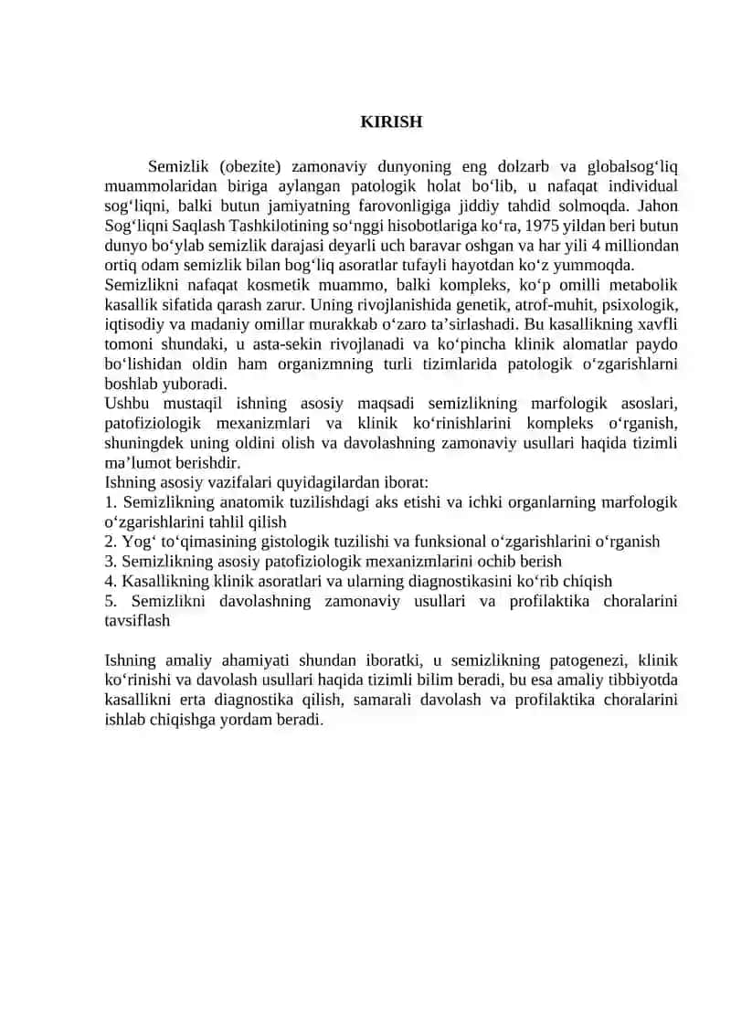 SEMIZLIKNING MARFOLOGIK ASOSLARI VA ANATOMIK OʻZGARISHLARI 2